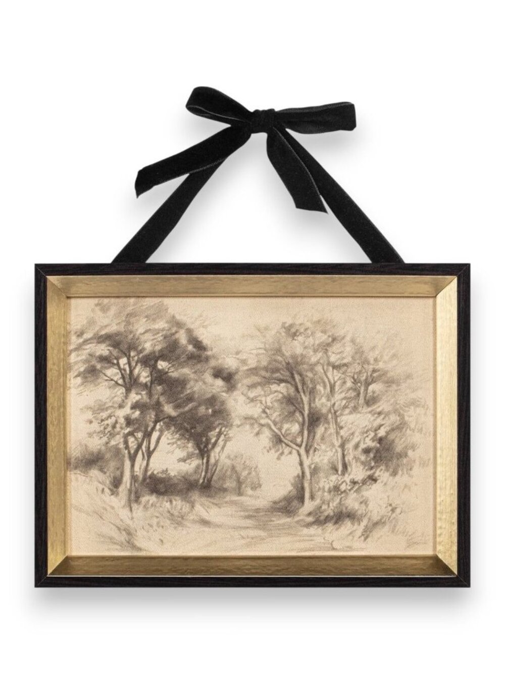 My Texas House 6x8 B&W Landscape Sketch Framed Art • NWT‎